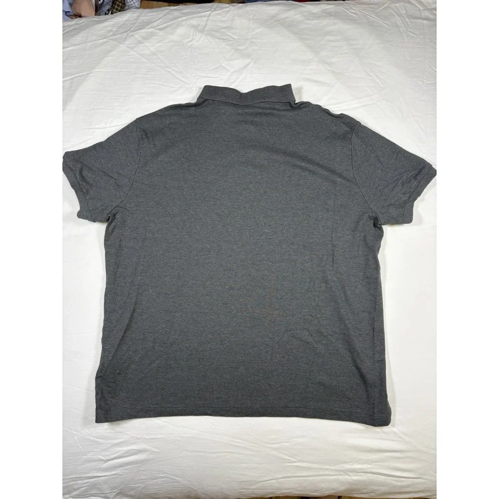 Polo Ralph Lauren Men's Grey Custom Slim Fit Short Sleeve Polo Shirt Size XXL